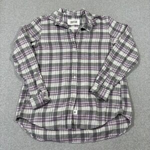 Grayson By Frank And Eileen Hero Sz 2 Plaid Button Down Flannel Shirt Relaxed